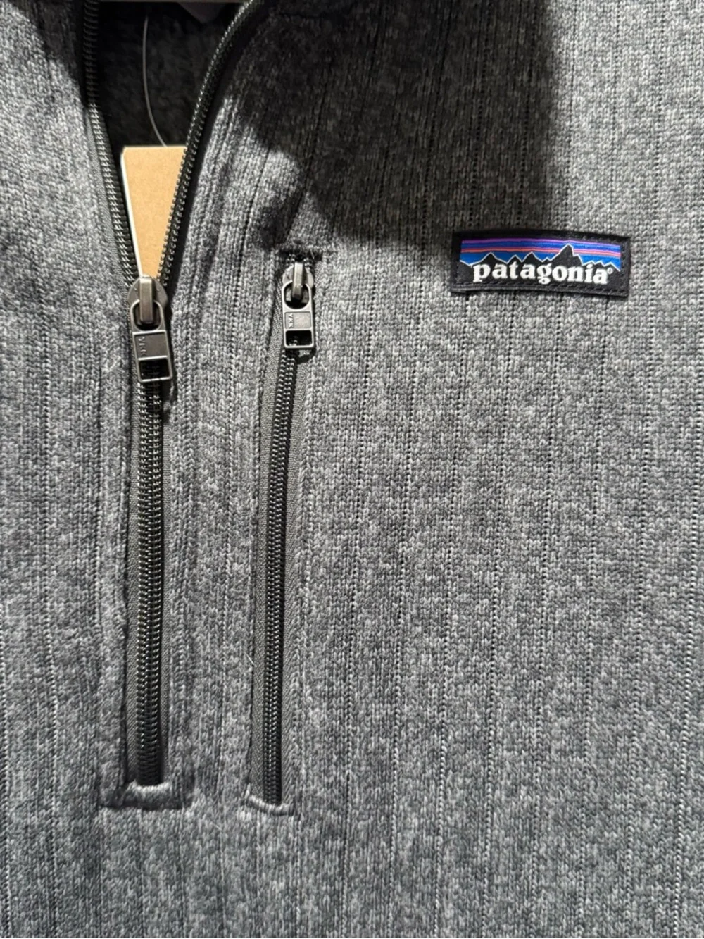 Patagonia Gray Fleece Sweater 1/4-Zip Size XXL. New with tags - Picture 2 of 6